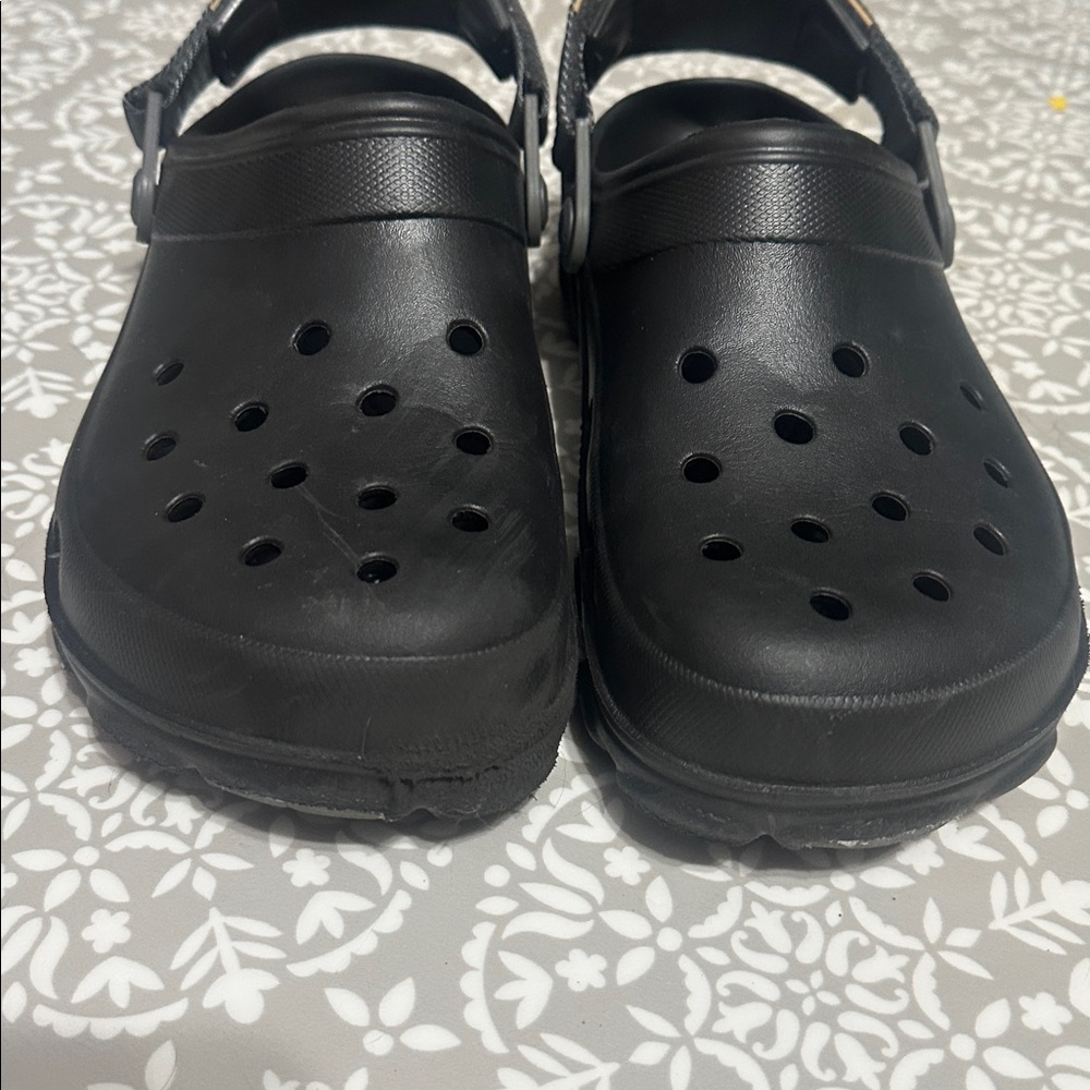Crocs Black Adjustable Strap Clogs - image 3